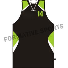 Customised Custom Sublimated Cut N Sew Basketball Singlets Manufacturers in San Diego